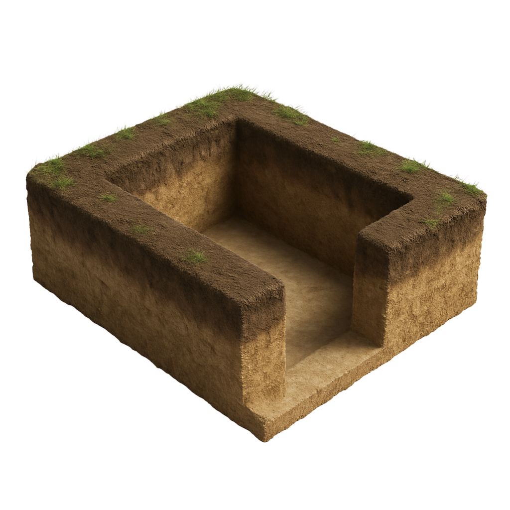 Траншея для фундамента в Туле